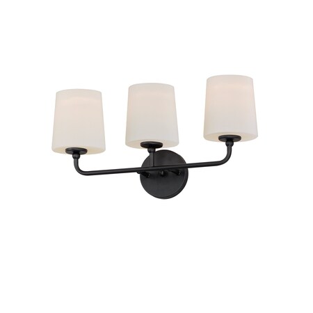 Maxim Lighting Bristol 3-Light Bath Vanity 12093SWBK